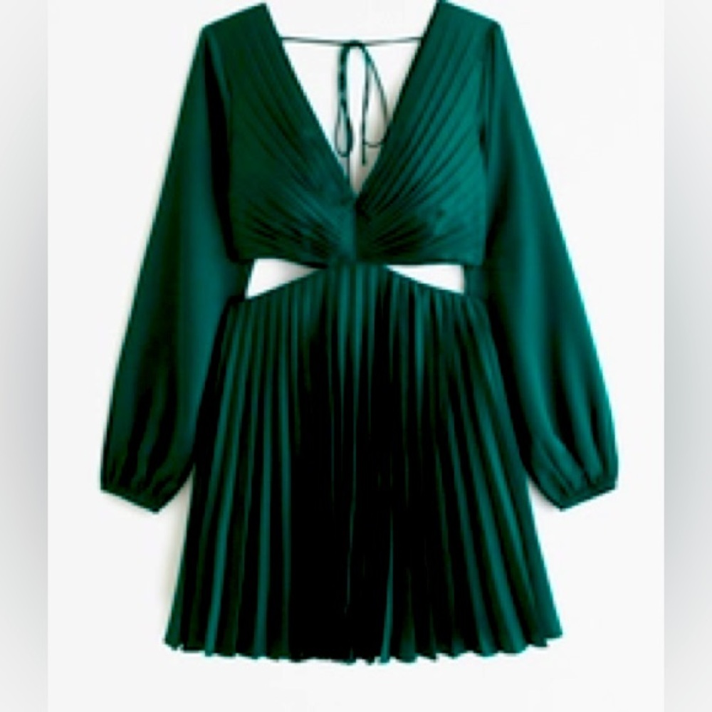 Giselle Pleated Cutout Mini Dress